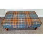 Large Footstool Isle Mill wool